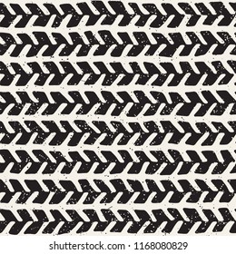 Simple ink geometric pattern. Monochrome black and white strokes background. Hand drawn ink brushed texture for your design