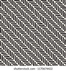 Simple ink geometric pattern. Monochrome black and white strokes background. Hand drawn ink brushed texture for your design