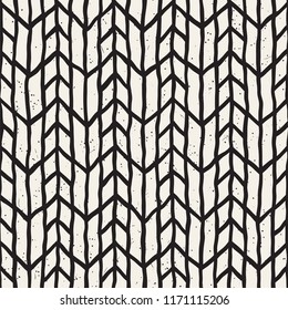 Simple ink geometric pattern. Monochrome black and white strokes background. Hand drawn ink brushed texture for your design