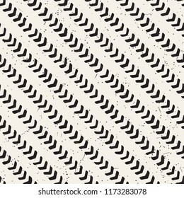 Simple ink geometric pattern. Monochrome black and white strokes background. Hand drawn ink brushed texture for your design