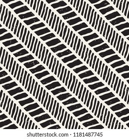 Simple ink geometric pattern. Monochrome black and white strokes background. Hand drawn ink brushed texture for your design
