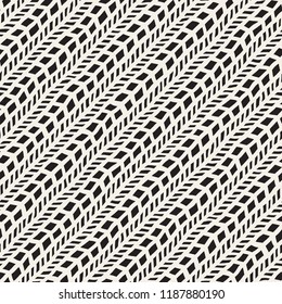 Simple ink geometric pattern. Monochrome black and white strokes background. Hand drawn ink brushed texture for your design