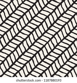 Simple ink geometric pattern. Monochrome black and white strokes background. Hand drawn ink brushed texture for your design