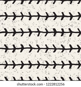 Simple ink geometric pattern. Monochrome black and white strokes background. Hand drawn ink texture for your design