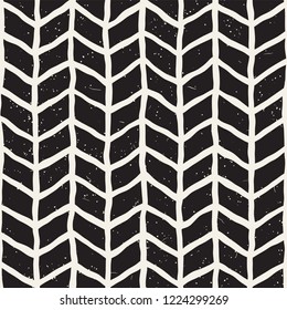 Simple ink geometric pattern. Monochrome black and white strokes background. Hand drawn ink brushed texture for your design