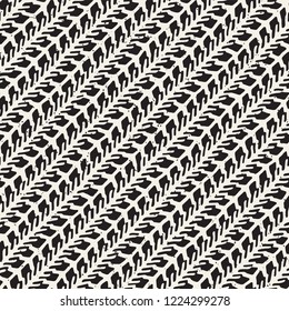 Simple ink geometric pattern. Monochrome black and white strokes background. Hand drawn ink brushed texture for your design