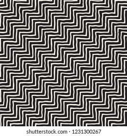 Simple ink geometric pattern. Monochrome black and white strokes background. Hand drawn ink brushed texture for your design