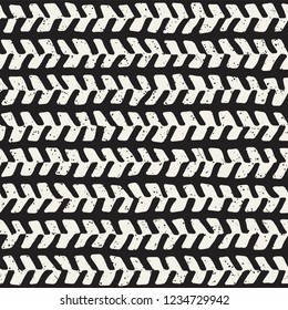 Simple ink geometric pattern. Monochrome black and white strokes background. Hand drawn ink brushed texture for your design