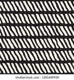 Simple ink geometric pattern. Monochrome black and white strokes background. Hand drawn ink brushed texture for your design