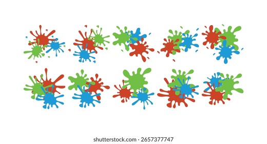 Tinta simple Splash Colección multicolor