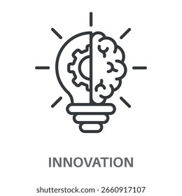 Simple Innovation Design Icon, Simple Style Design Inspiration For Any Logos Interface And Purpose