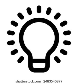 Simple Innovation icon. The icon can be used for websites, print templates, presentation templates, illustrations, etc