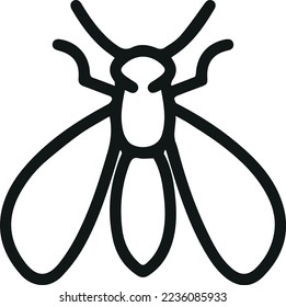 Simple insect line icon. Premium symbol in stroke style. Design of insect icon. Vector illustration.
