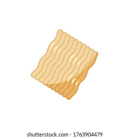 Simple Instant noodle illustration vector on white background