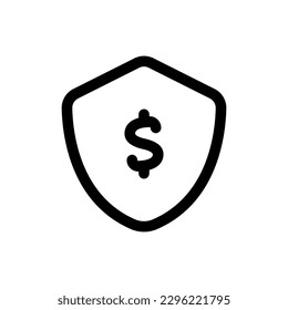 Simple Insurance icon. The icon can be used for websites, print templates, presentation templates, illustrations, etc