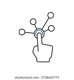 Ícone de Interatividade Simples para mídia social, aplicativo e web design. Ilustração vetorial, Eps 10.