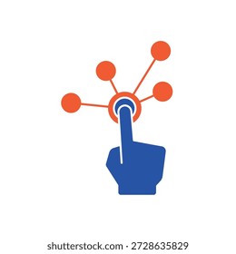 Ícone de Interatividade Simples para mídia social, aplicativo e web design. Ilustração vetorial, Eps 10.