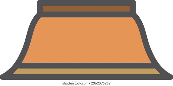 Simple interior goods color single item icon Kotatsu