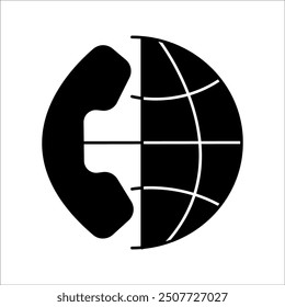 simple international call vector icon design