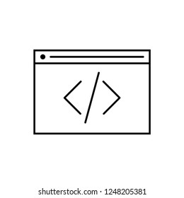 Simple internet icons, isolated on white background