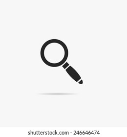 Simple Internet magnifying glass.