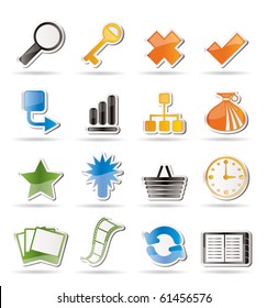 Simple Internet and Web Site Icons - Vector Icon Set