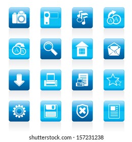 Simple Internet and Website Icons - Vector Icon Set