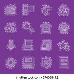 Simple Internet and Website Icons - Vector Icon Set