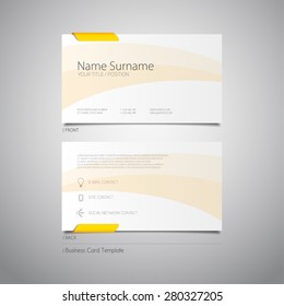 Simple invitation business card template