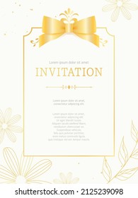 simple Invitation frame design collection