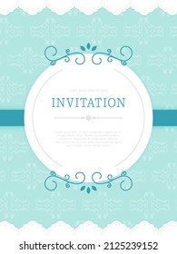 colección de diseño de cuadro de invitación simple