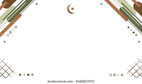 Simple islamic background banner template