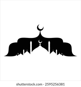 simple Islamic banner ornament for the background