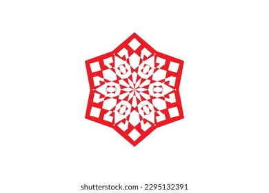 Simple Islamic ornament background design vector template. Islamic geometric pattern