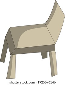 vector de clip de silla aislada simple
