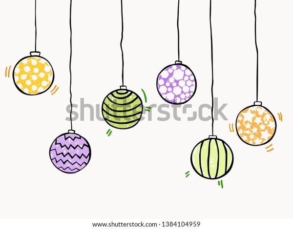 Simple Isolated Childish Hand Drawing Ceiling Royalty Free