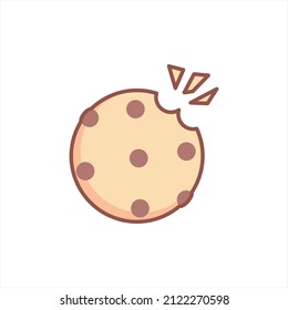 cookies aisladas simples sobre fondo blanco