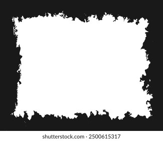 Simple Isolated Grudge Frame Background. Frames and borders concept vector art