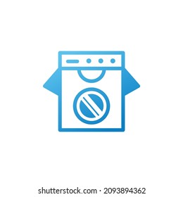 logotipo aislado simple para el negocio de la lavandería, ropa limpia diseño de logotipo sencillo