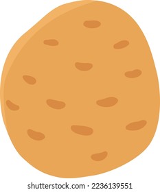 simple isolated potato vector illustration for design