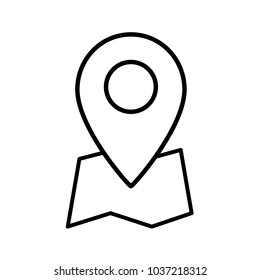 Simple isolated vector location icon