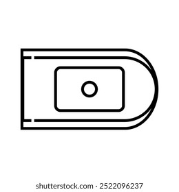 Icono médico del Vector de la yema del dedo del oxímetro de pulso isométrico simple aislado en el fondo blanco. El oxímetro es un dispositivo de diagnóstico portátil para medir la saturación sanguínea.
