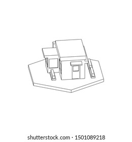 Simple Isometric Store Isolated Images
