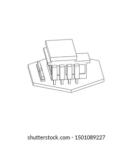 Simple Isometric Store Isolated Images