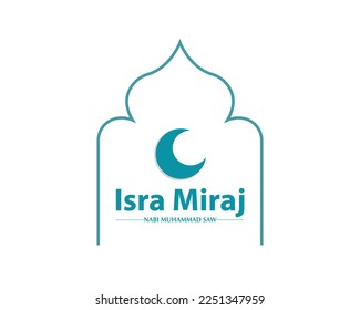 Simple Isra Miraj Greeting Template