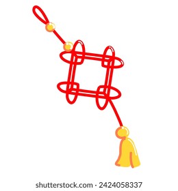 Simple Item Chinese Knot for Chinese New Year Illustration