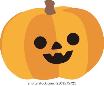 Simple Jack o Lantern vector illustration