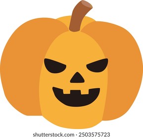 Simple Jack o Lantern vector illustration