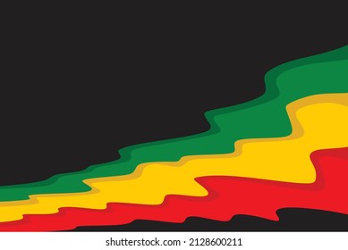 Simple Jamaican background with waving lines pattern and with some copy space area