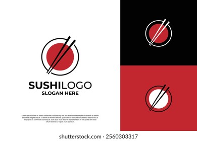 Simple Japan Sushi Logo Design